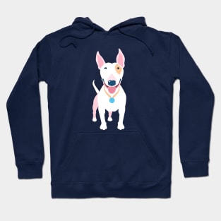 White Bull Terrier dog Hoodie